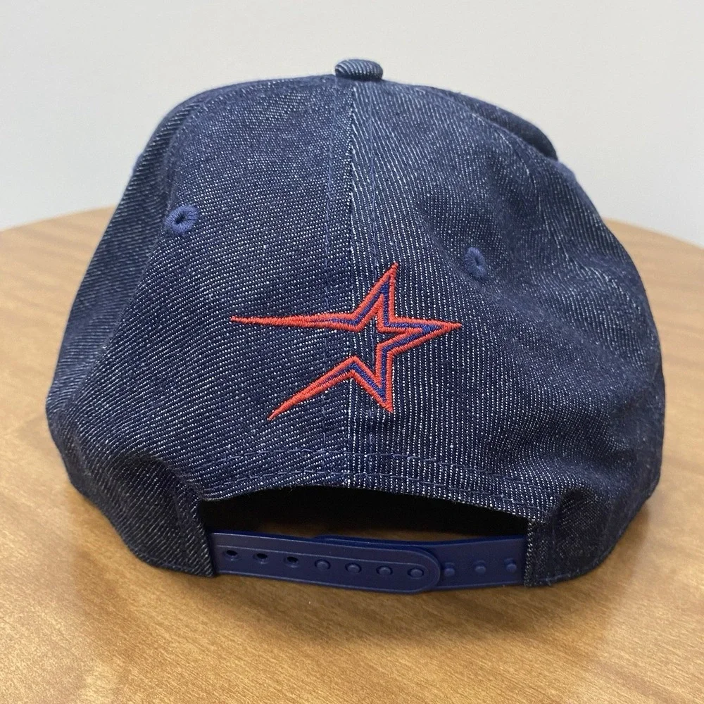New Era Houston Astros Blue Denim Rose Pack Exclusive 9Fifty AFrame Snapback Hat